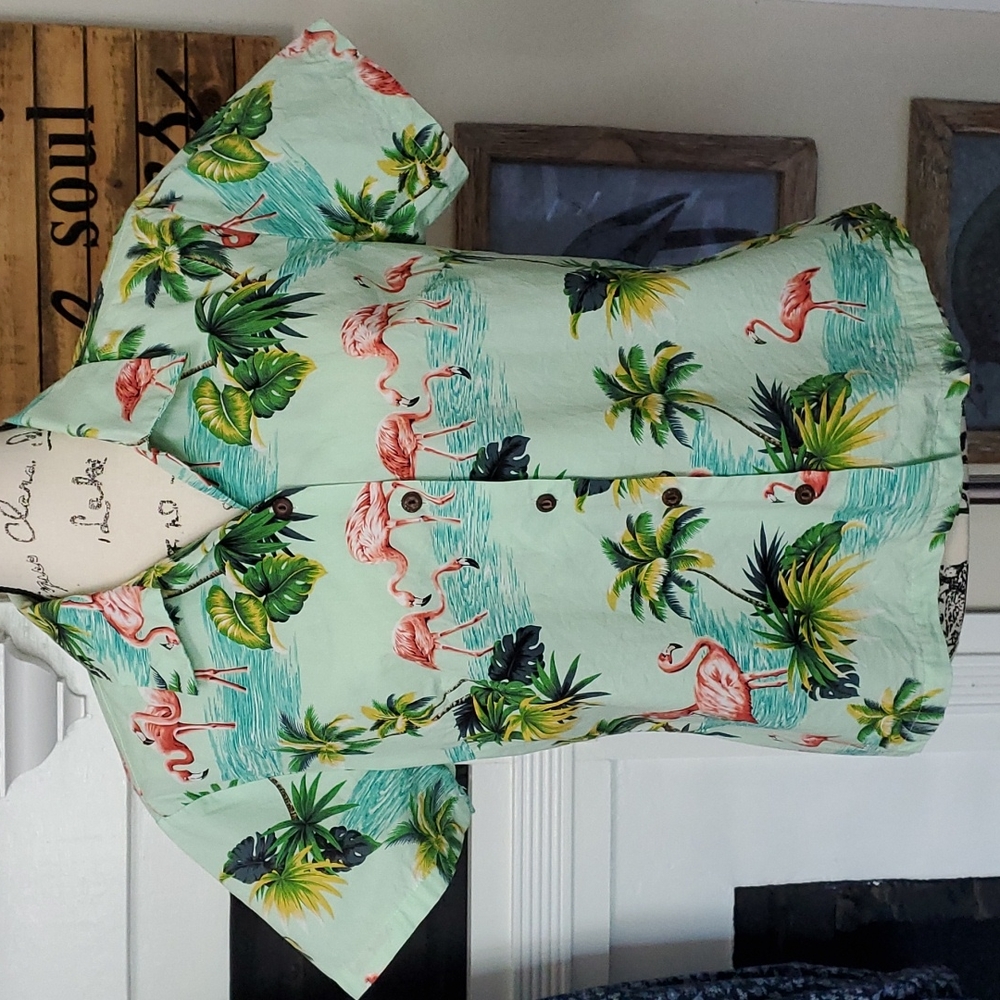 Pacific Legend, Hawaiian/tropical flamingo shirt